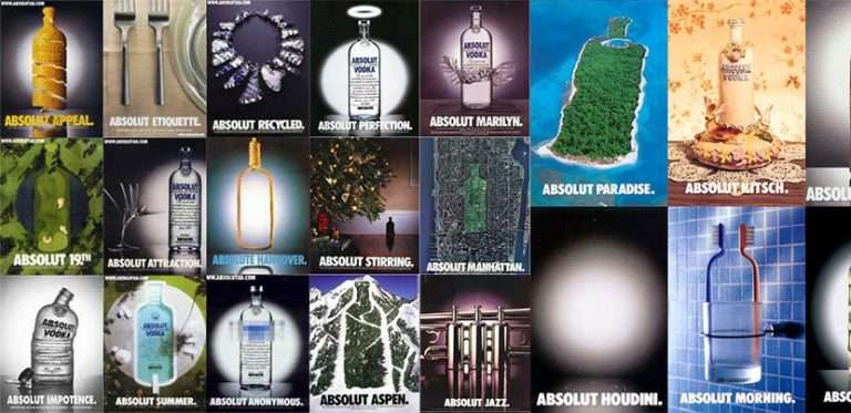 absolut ad collage